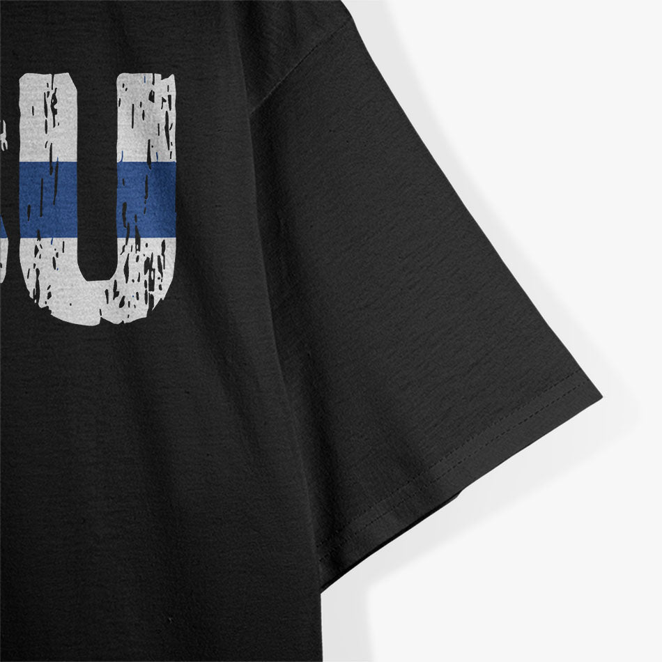 Sisu Finnish Flag Finland Distressed T-Shirt