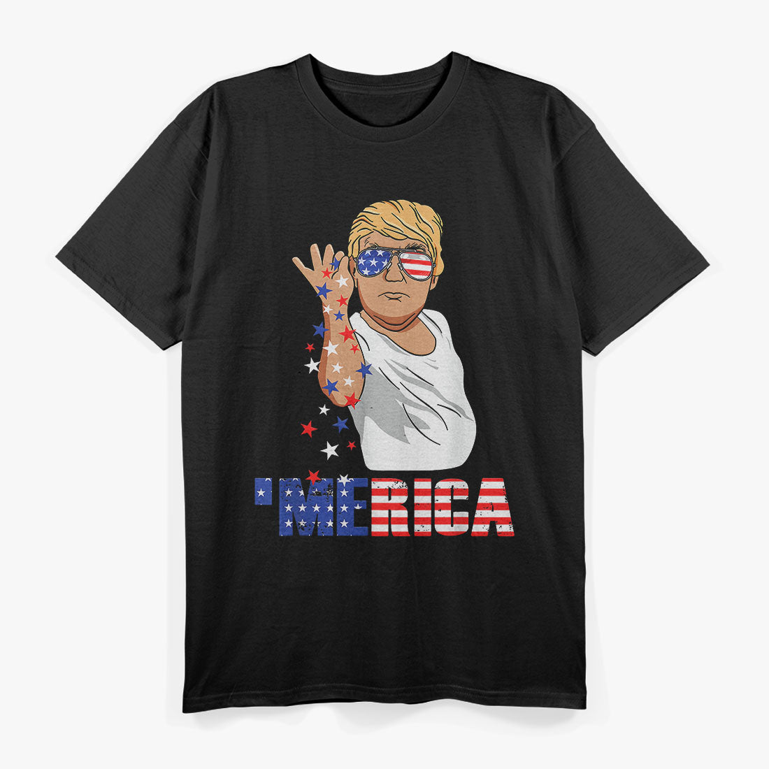 Funny Trump Salt Merica Freedom 4th of July T-Shirt