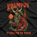 Krampus Is Coming to Town - A Dark Twist on Holiday Cheer T-Shirt