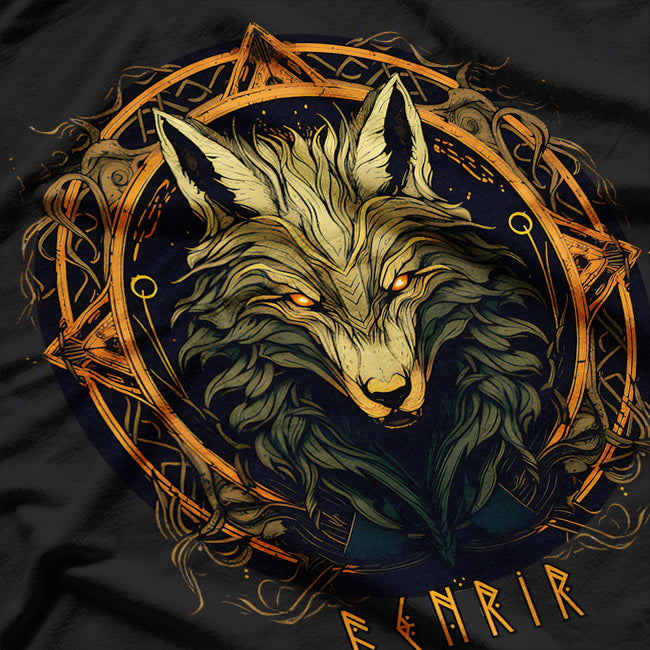 Fenrir: The Nordic Wolf of Fate and Destiny T-Shirt