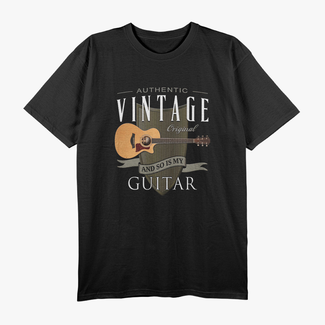Authentic Vintage Guitar Music - A Tribute to Classic Sounds T-Shirt