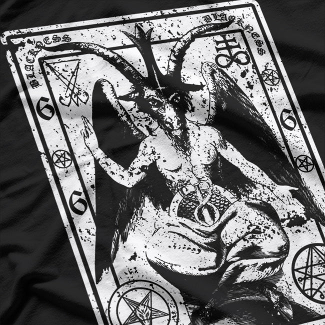 Baphomet Satanic Dark Art Evil 666 Symbol of Occult Rebellion T-Shirt