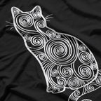 Abstract Cat Silhouette T-Shirt
