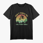Don't Follow Me I Do Stupid Things Biking, Mountain Biker T-Shirt