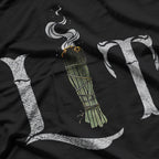 Lit Funny Halloween Witch Pagan Burning Sage Smudge Retro Vintage T-Shirt