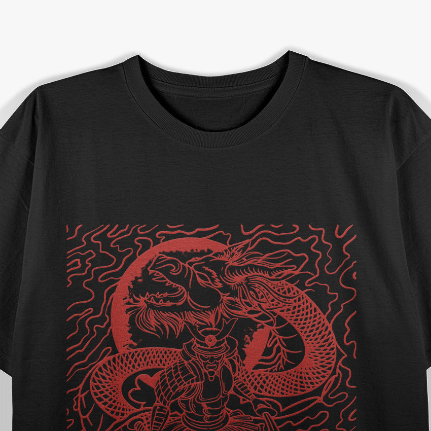Samurai and Dragon - The Ultimate Warrior’s Legend T-Shirt