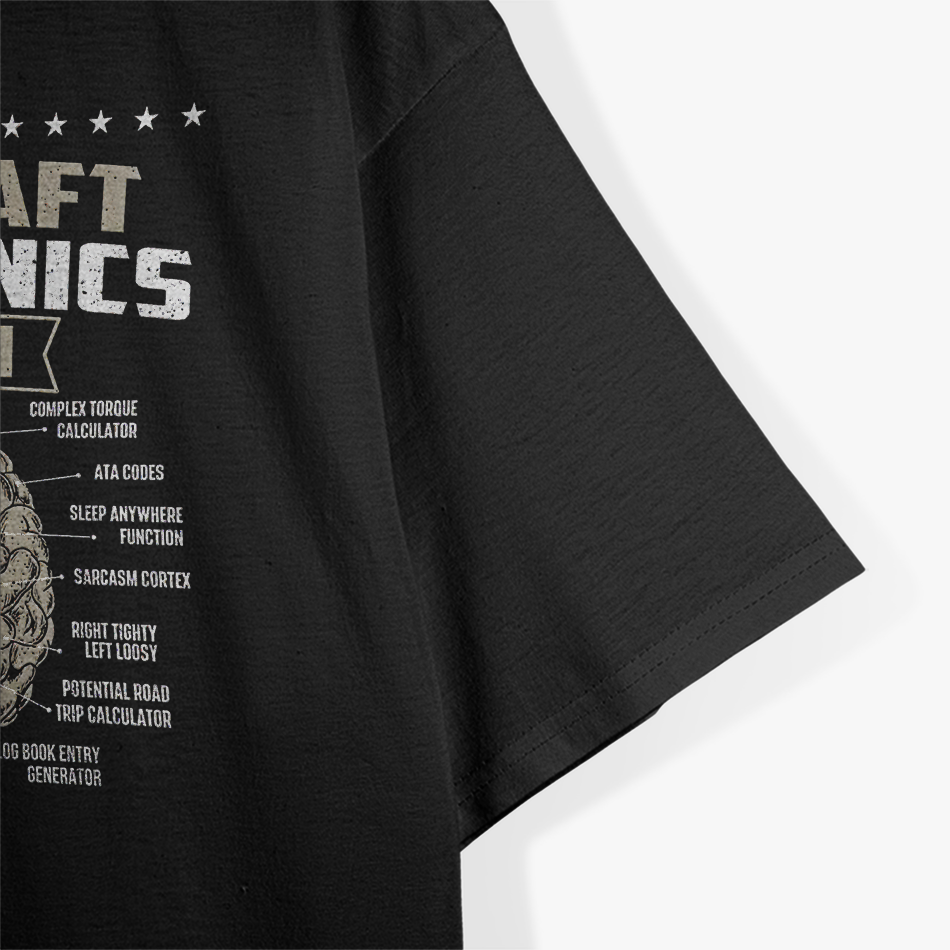 The Aircraft Mechanics Brain, Airplane Maintenance Aviation T-Shirt
