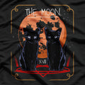 The Moon Tarot Card Mystical Journey with the Bombay Cat T-Shirt