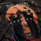 The Moon Tarot Card Mystical Journey with the Bombay Cat T-Shirt