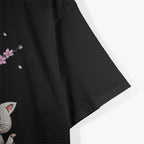 Kawaii Cat Cherry Blossom Anime Kitten Sakura Japanese T-Shirt