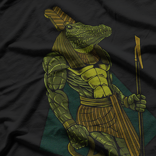 Sobek The Egyptian God of the Nile - Crocodile Deity of Power and Protection T-Shirt