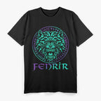 Fenrir Wolf Vargr: The Legendary Nordic Wolf of Norse and Viking T-Shirt