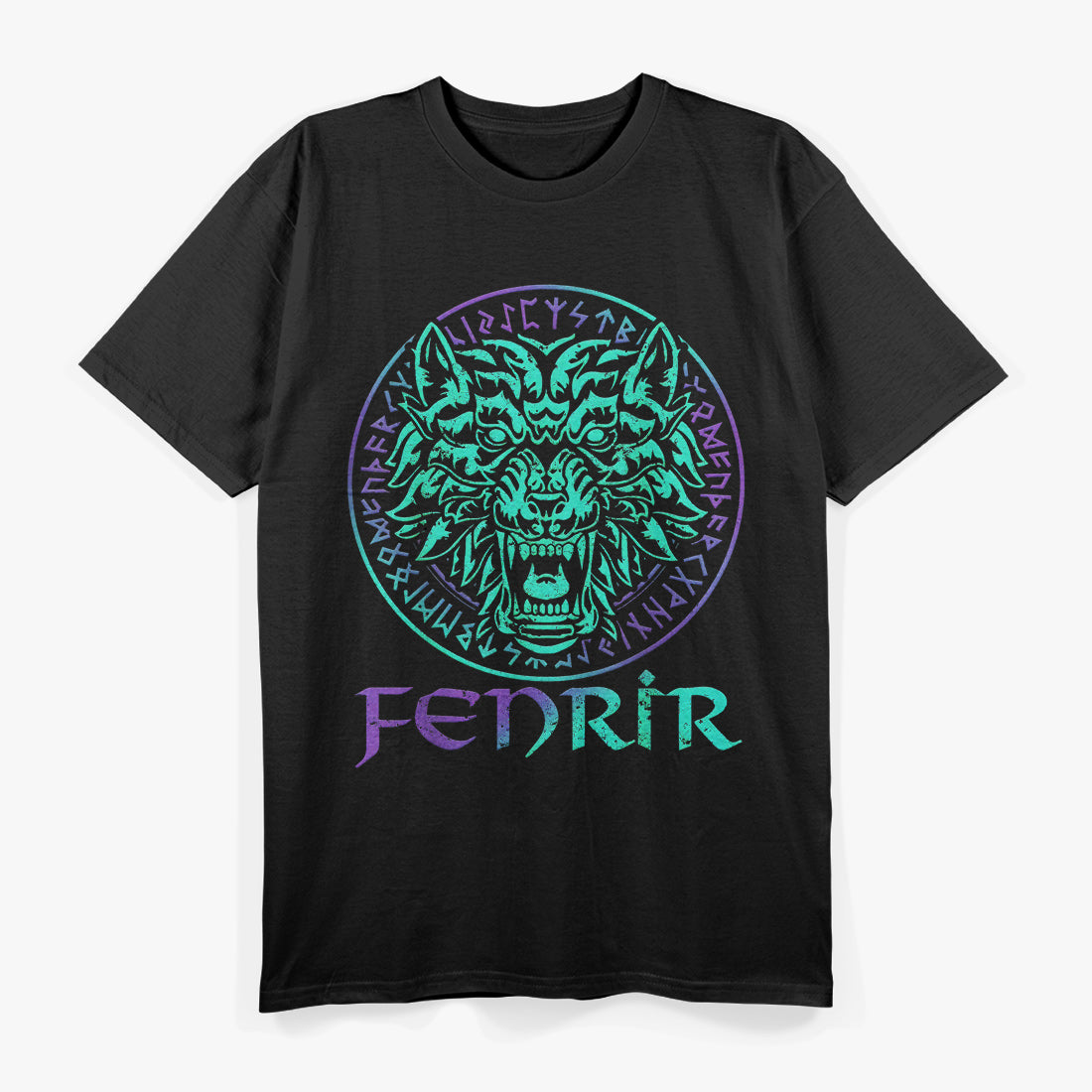 Fenrir Wolf Vargr: The Legendary Nordic Wolf of Norse and Viking T-Shirt