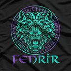 Fenrir Wolf Vargr: The Legendary Nordic Wolf of Norse and Viking T-Shirt