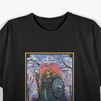 The Goddess Freyja: The Chariot Tarot Card - Norse Pagan Witchcraft T-Shirt