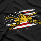 US Army Armor Branch Insignia Military Tank Veteran Tanker T-Shirt