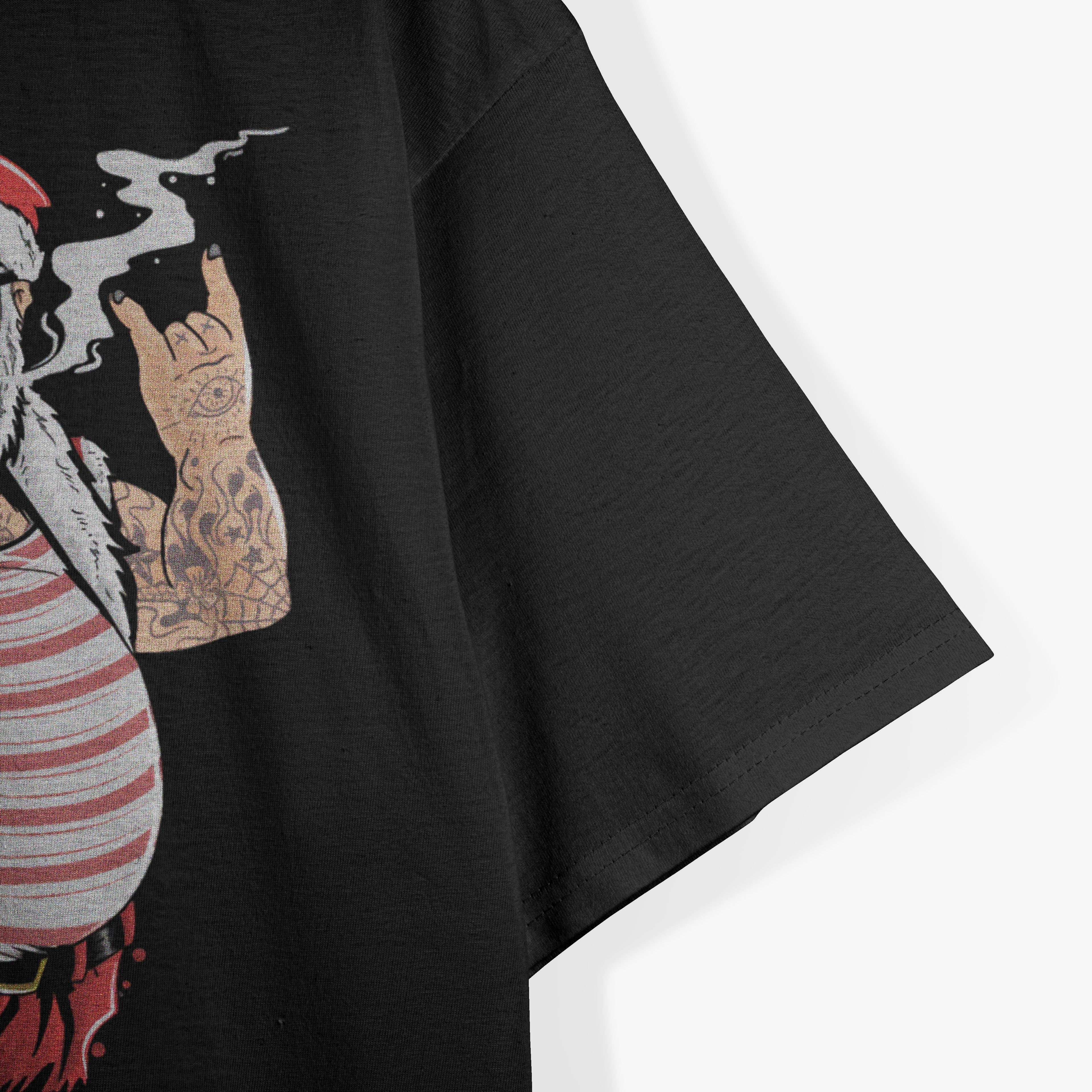 Tattooed Santa Claus Funny T-Shirt