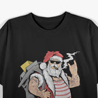 Tattooed Santa Claus Funny T-Shirt