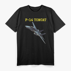American Naval Aviation F 14 Tomcat In Action Veteran T-Shirt