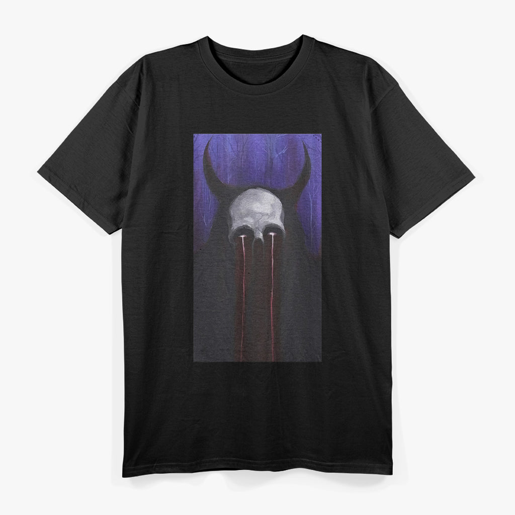 Blue Occult Gothic Dark Mystical and Mysterious Symbolism T-Shirt