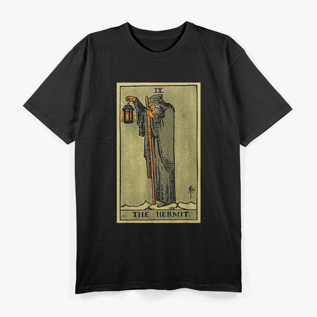 The Dark Hermit Tarot A Journey into Solitude, Introspection, and Inner Wisdom T-Shirt