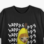 Happy Banana Quirky and Fun Graphic T-Shirt