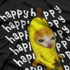 Happy Banana Quirky and Fun Graphic T-Shirt