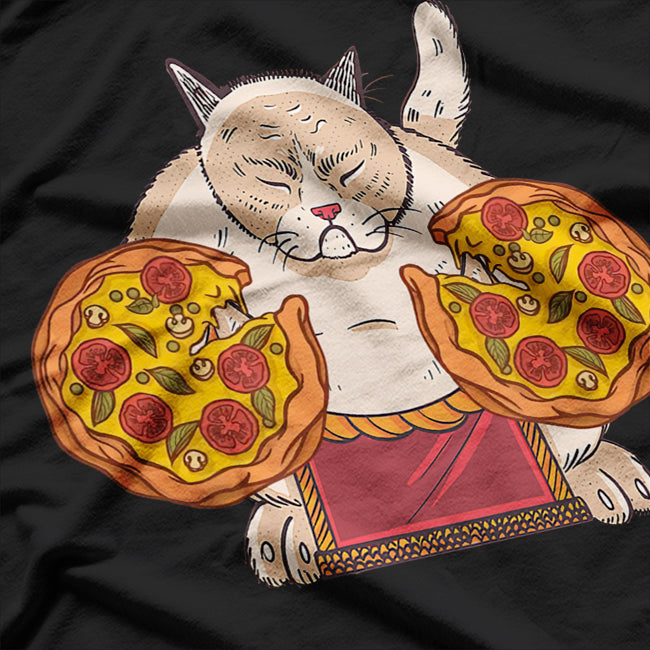 Cute Pizza Cat Tee T-Shirt