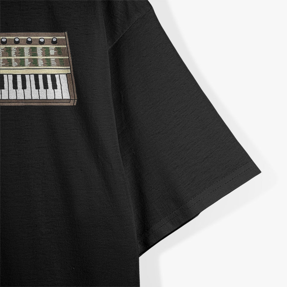 Vintage Synth Keyboard Electronic Music Synthesizer T-Shirt
