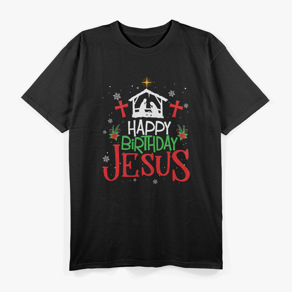 Christmas Day Happy Birthday Jesus Holiday T-Shirt