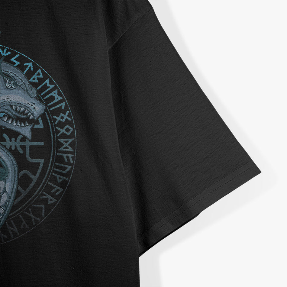 Dragon Boat Runes: A Fusion of Viking Strength and Norse Mysticism T-Shirt