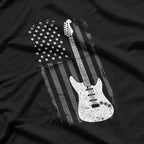 Guitar American US Flag Music Player Electric Guitarist Gift T-Shirt