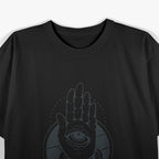 Hamsa Snake Hand with Eye Masonic Symbolism and Occult Power T-Shirt