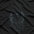 Hamsa Snake Hand with Eye Masonic Symbolism and Occult Power T-Shirt