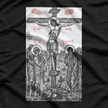 The Crucifixion of Christ Greek & Russian Orthodox Religious Art T-Shirt