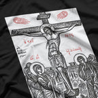 The Crucifixion of Christ Greek & Russian Orthodox Religious Art T-Shirt