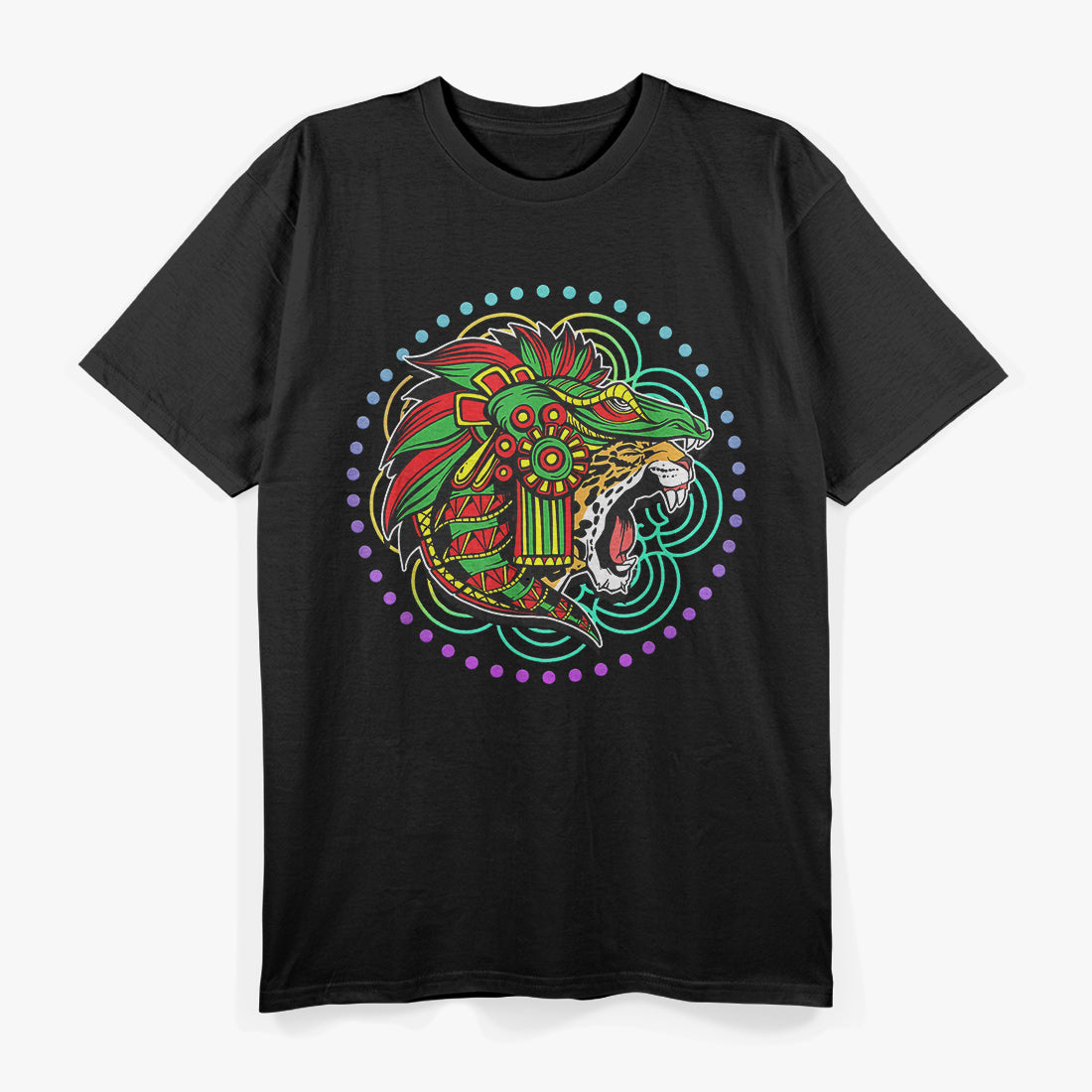 Aztec Jaguar Ancient Warrior of Native Mexican Heritage T-Shirt