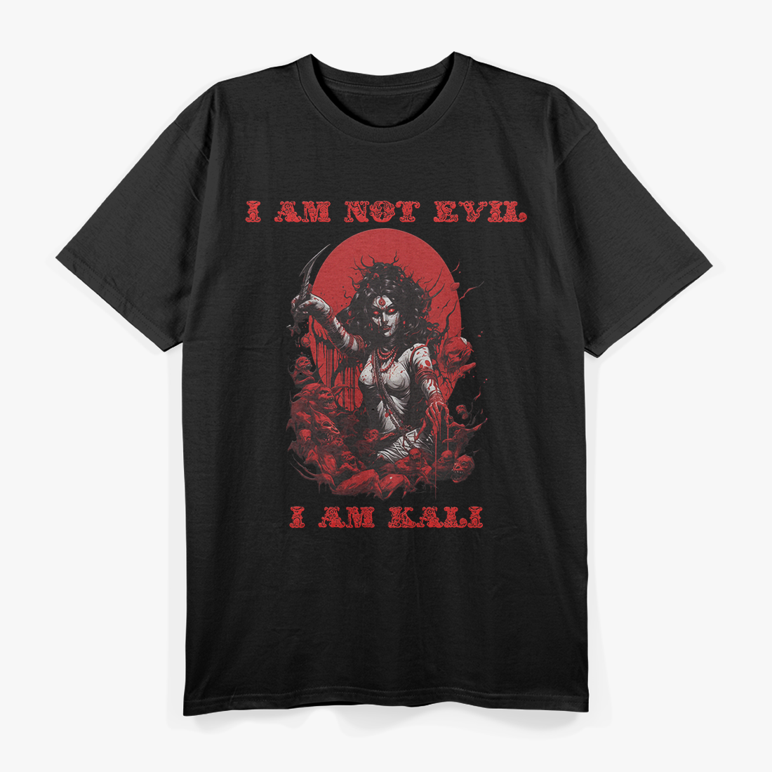 Kali The Goddess of Death, Time, and Transformation - Hindu Deity of the Occult T-Shirt