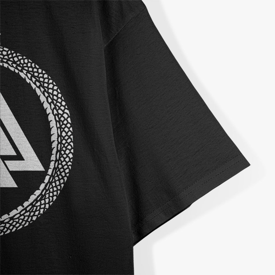 Mystic Ouroboros Ancient Viking Symbol Valknut Norse T-Shirt