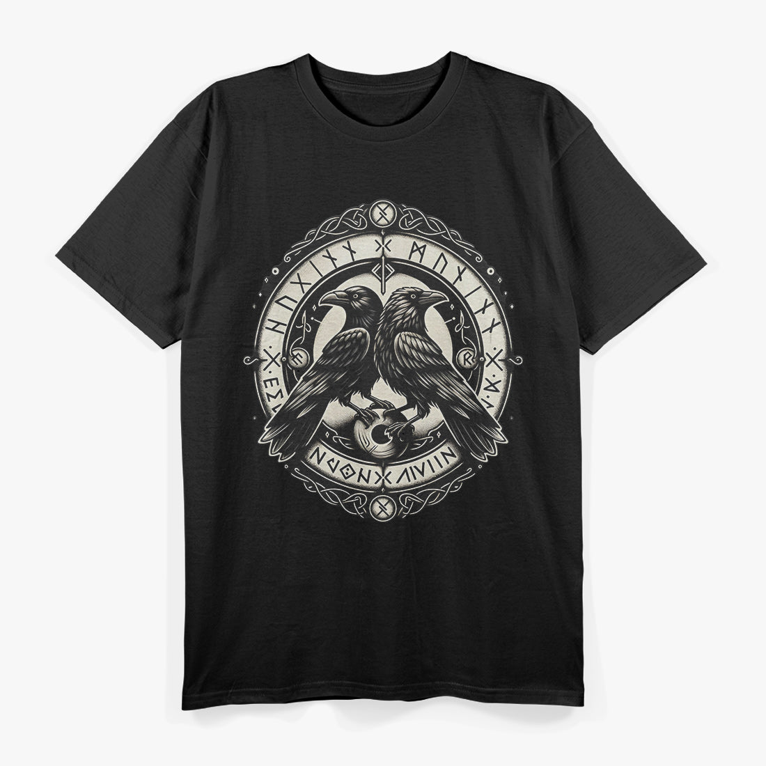 Odin Ravens Huginn and Muninn Norse Mythology T-Shirt