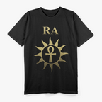 Ra Ancient Egyptian Sun God with Ankh Symbol of Eternal Life T-Shirt