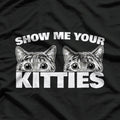 Show Me Your Kitties Kitten Cat Lover Retro T-Shirt