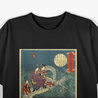 Traditional Japanese Dragon and Samurai - A Timeless Battle of Power T-Shirt