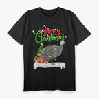 Xmas Guinea Fowl Lighting Santa Merry Christmas Guinea Fowl T-Shirt