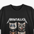 Funny Cat Meowtallica Cat Rock Music T-Shirt