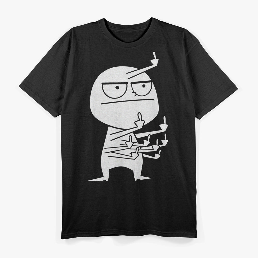 Funny Middle Finger Maniac T-Shirt