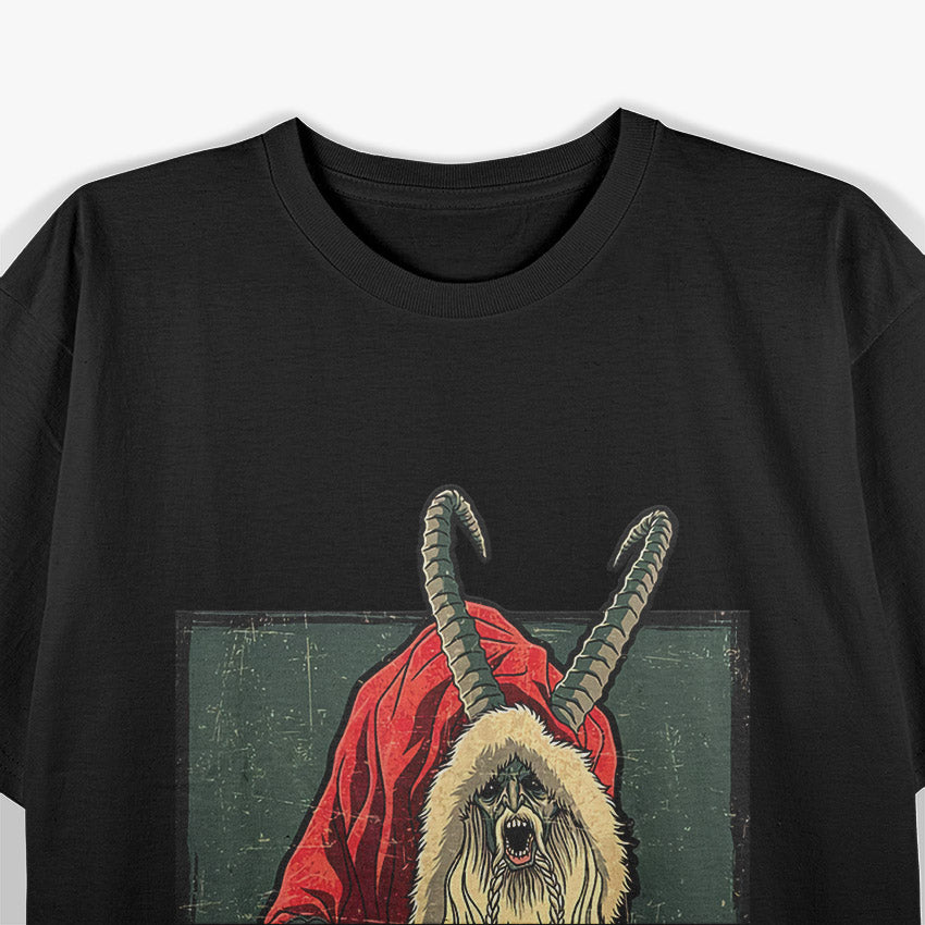 US Legendary Krampus Vintage-Inspired Holiday Horror T-Shirt