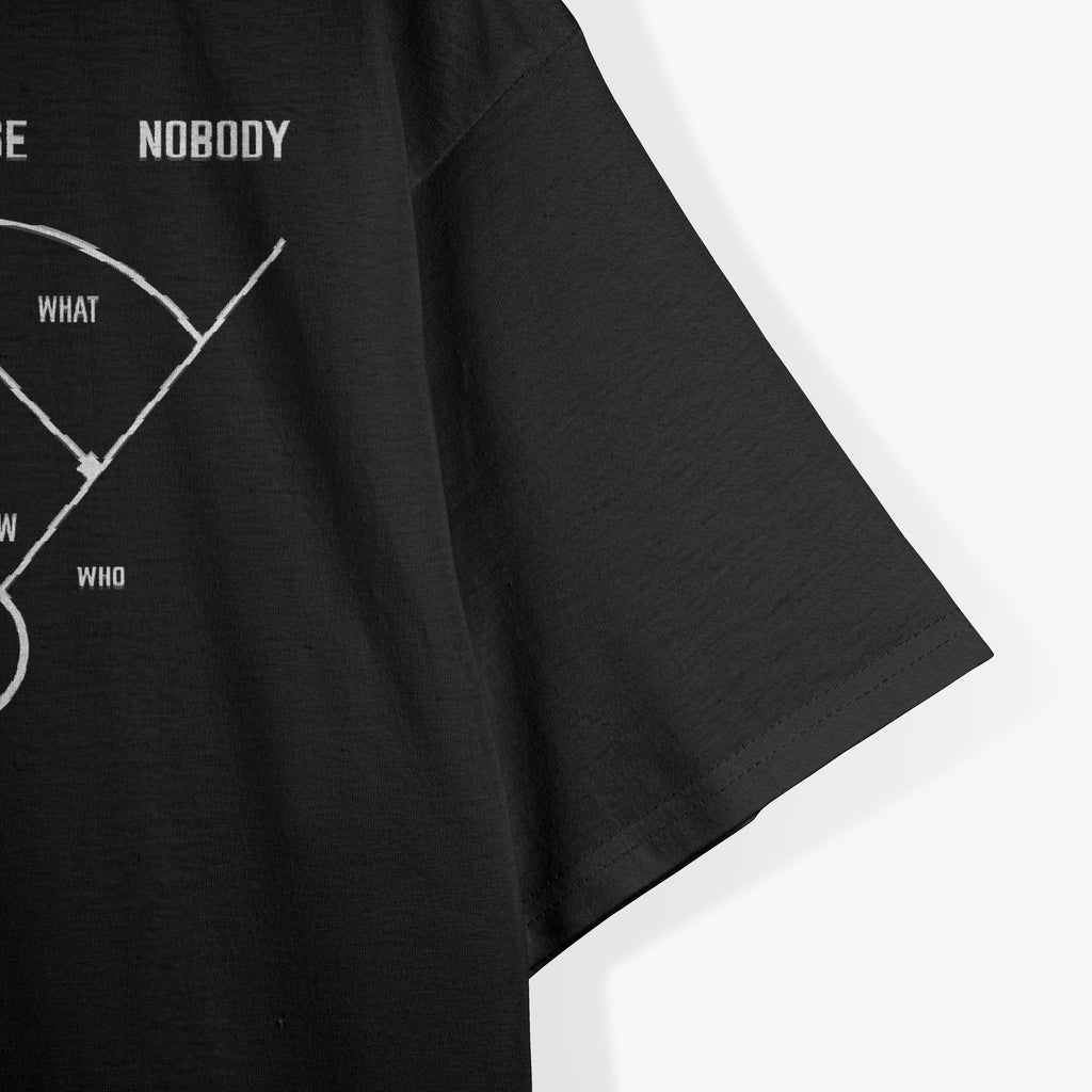 Funny Who's On First Baseball Joke T-Shirt