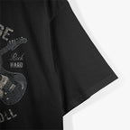 American Flag Guitar Vintage Rock and Roll Skull Guitarist T-Shirt