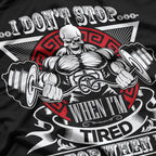 Don’t Stop - Fitness Gym Motivation for Strength and Perseverance T-Shirt